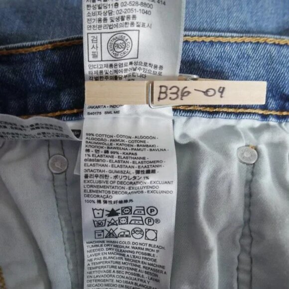 Levis 550 Relaxed Fit Tapered Leg Denim Jeans Men's Size 44x30 Stonewashed Blue - Picture 7 of 7